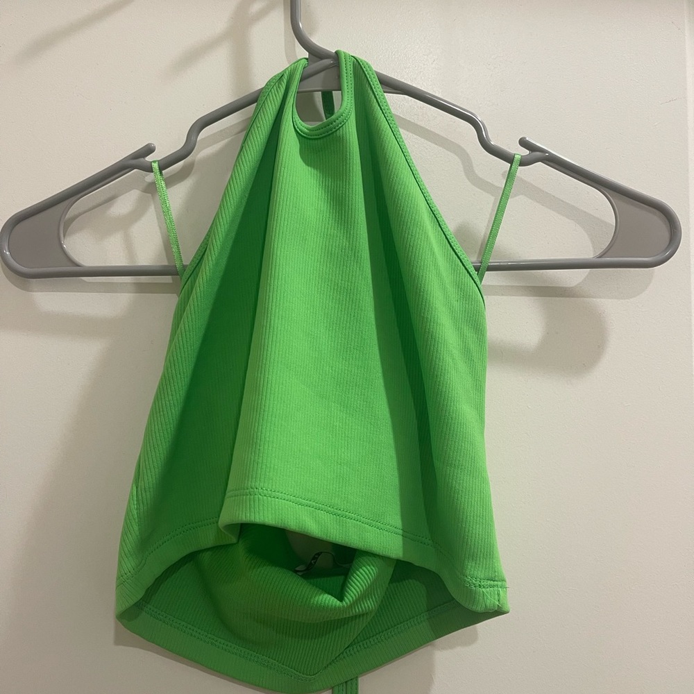 green halter tank